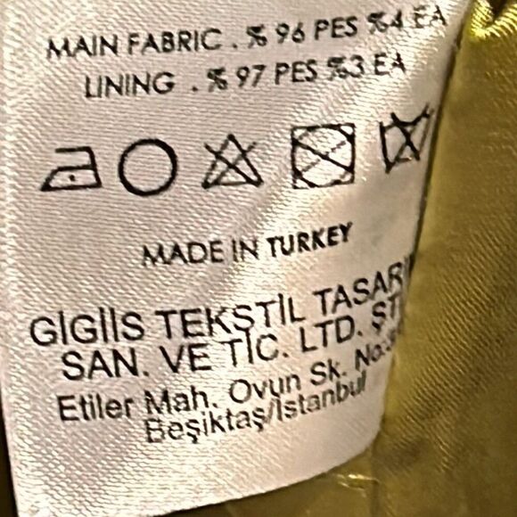 Gigiis Women's L Jasmine Bodyshaper Corset Dress Yellow Satin Party Midi New - Picture 10 of 11